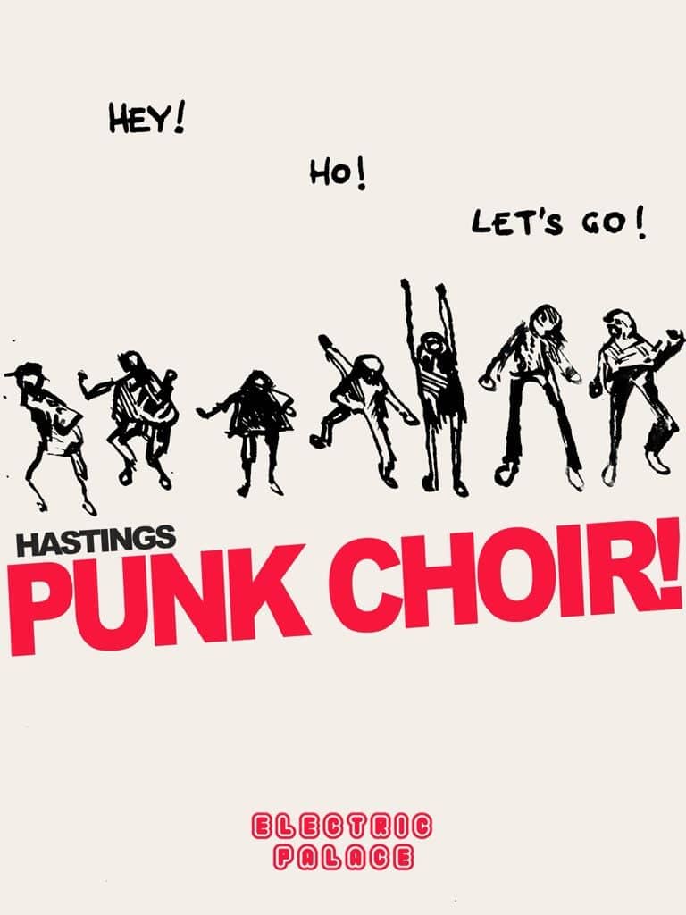 Illustration of people singing and rocking